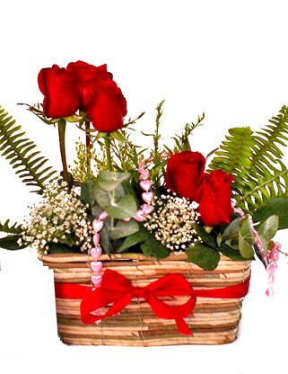 Ankara Ayaş çiçek yolla dükkanımızdan sepet içerisinde sevgi çiçekleri Ankara çiçek gönder firması şahane ürünümüz